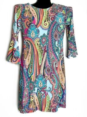 #NWOT Tommy Hilfiger Multi-Color Paisley Mini Dress